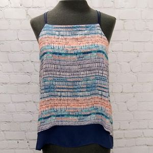 Anthropologie Waverly Grey split back tank